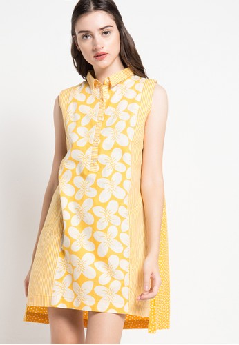 Bunga Polka Shirt Dress