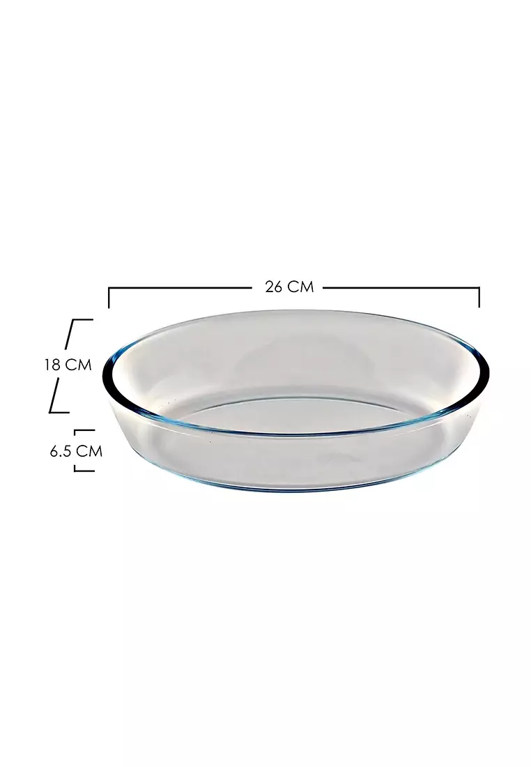 Buy Edge Houseware Artemis Oval Glass Baking Dish Food Storage ...