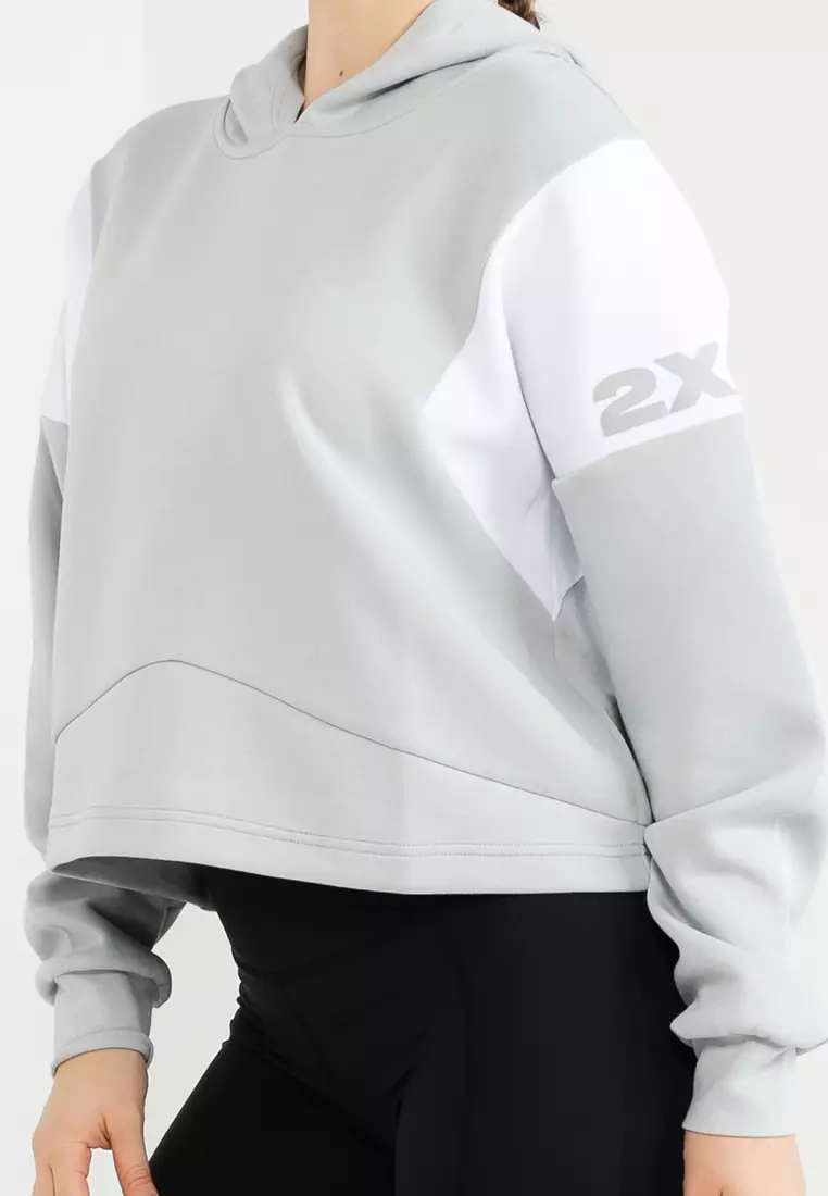 Form Spliced Crop Hoodie