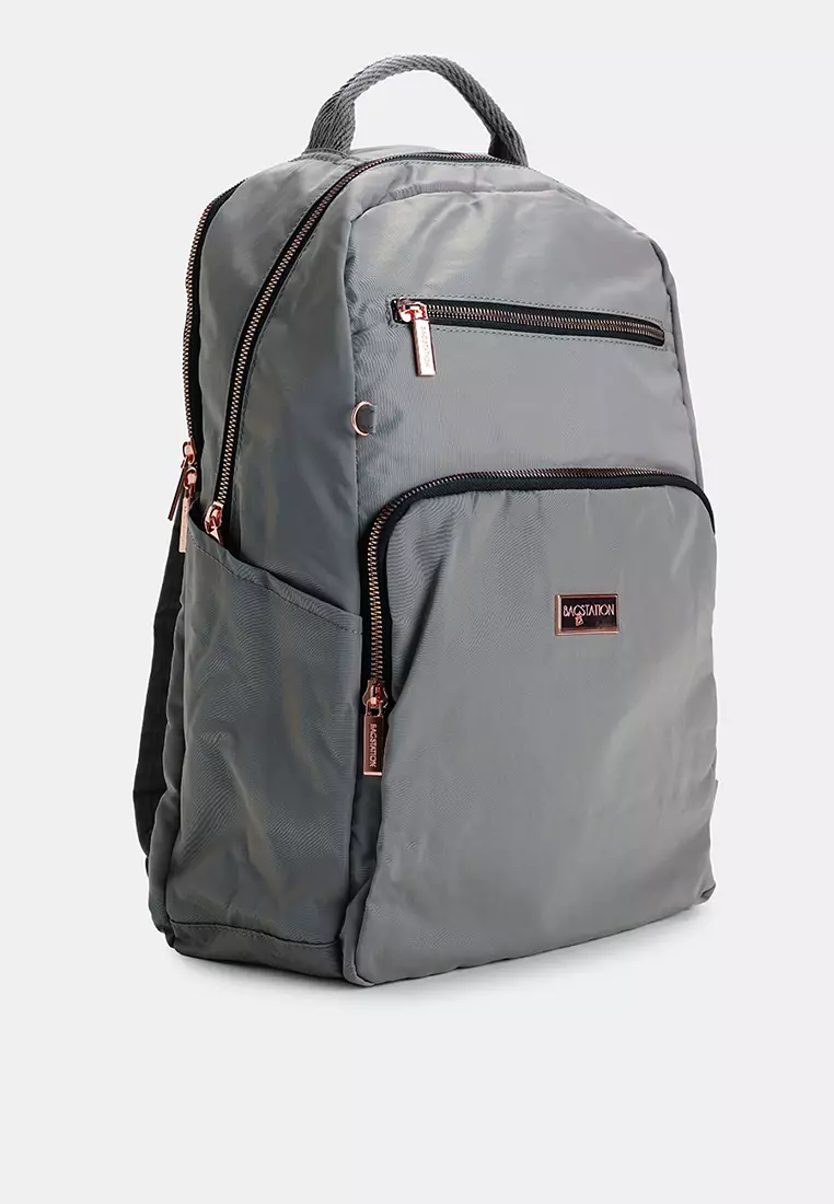 Rose Gold Series Crinkle Nylon Backpack