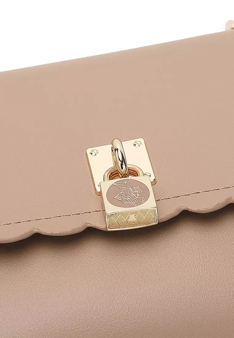 Women's Chain Shoulder Bag / Sling Bag / Crossbody Bag - Khaki