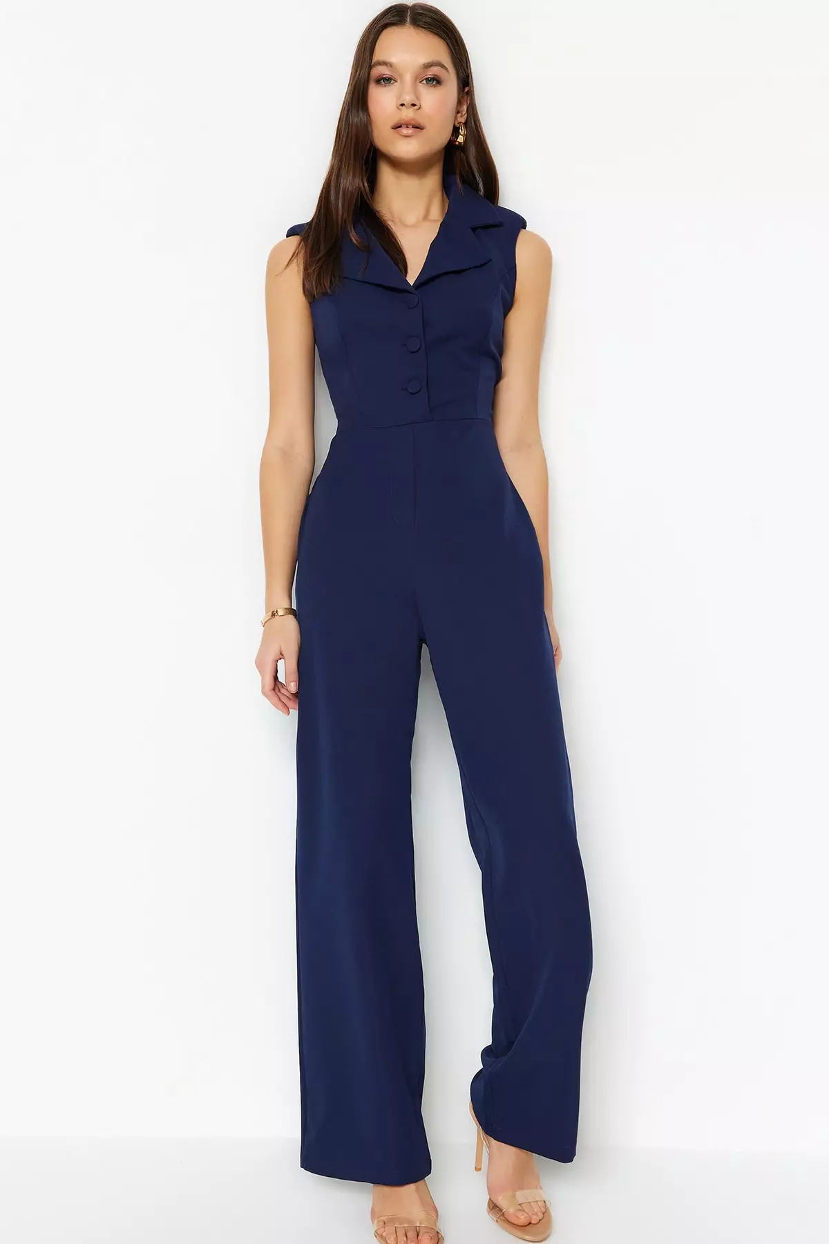 Collar Neck Jumpsuit