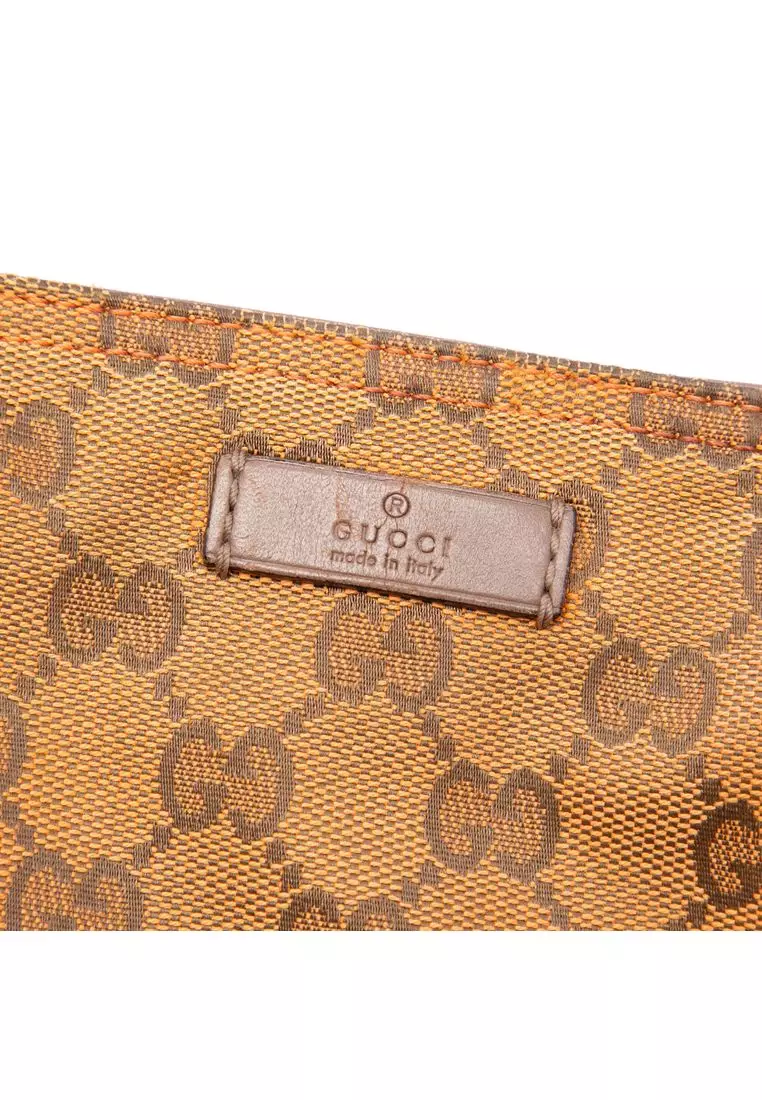 Pre-Loved Gucci Gg Canvas Web Tote