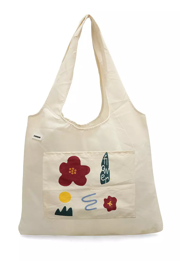 Jesika ToteBag Motif Grafik Made of High Quality Material - Bunga Merah