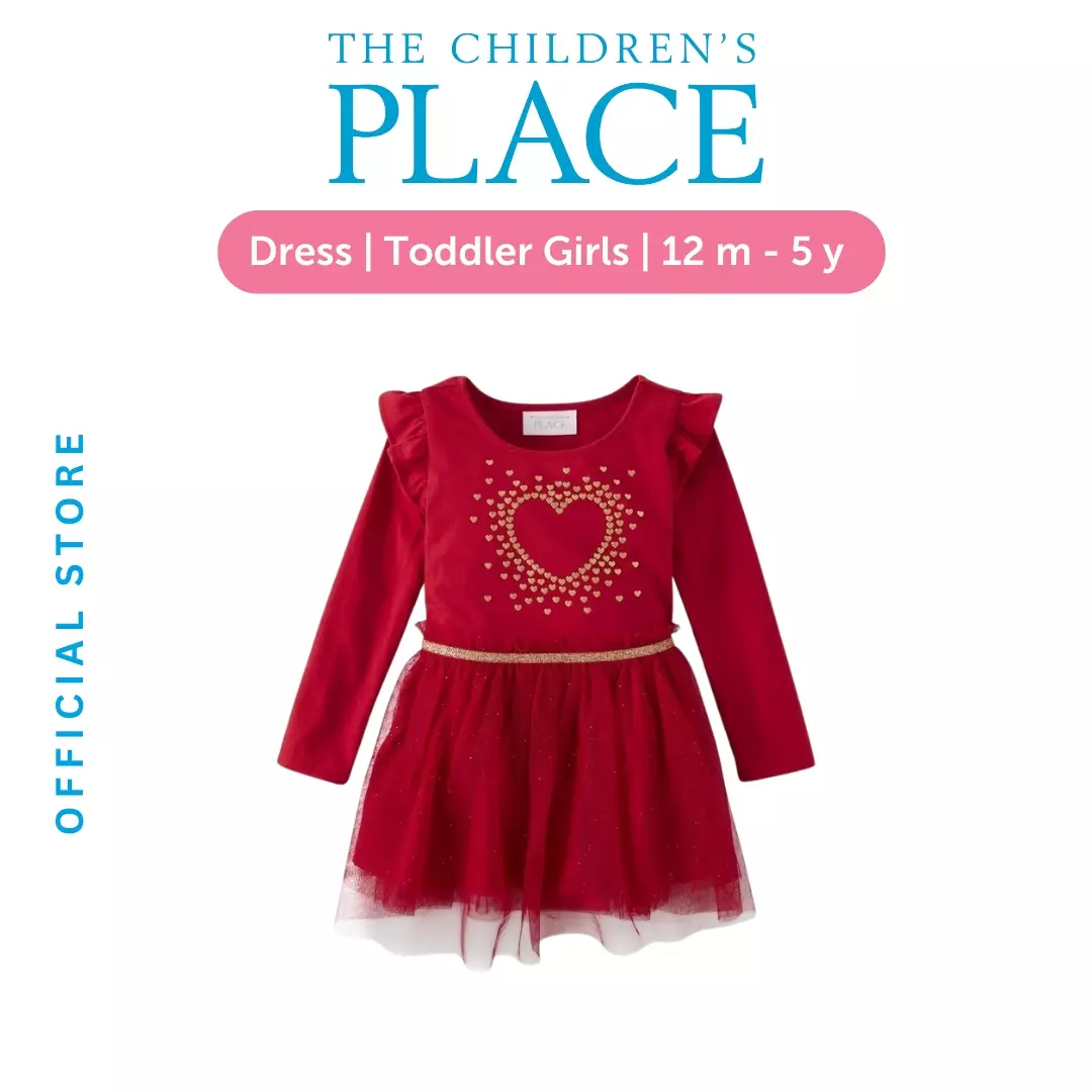 Jual The Children s Place Toddler Girls Heart Mesh Tutu Dress