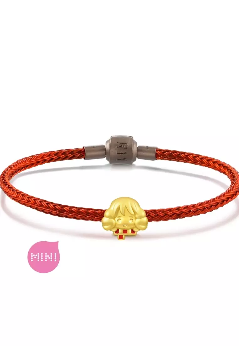 999 Gold Harry Potter Hermione Granger Charm for Women & Men 92747C [Bracelet not included]