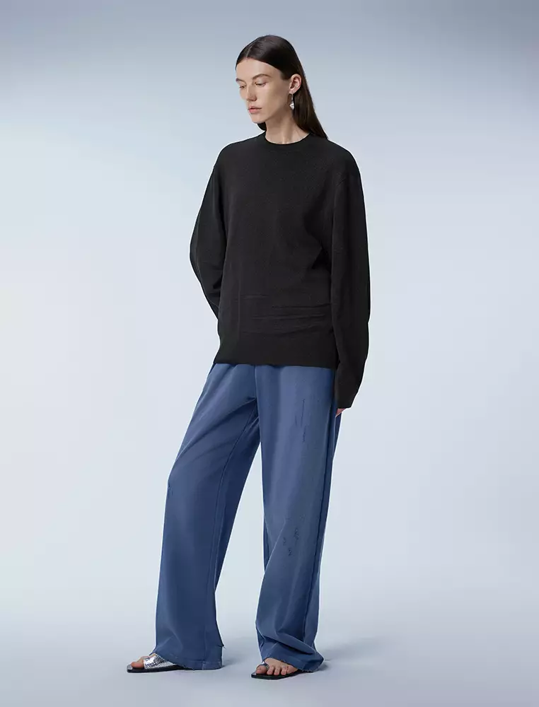   Long Sleeve Pullover Knit Sweater