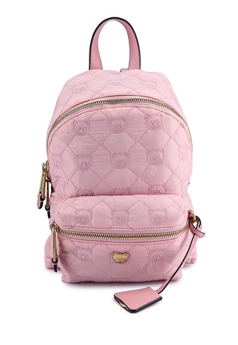 MOSCHINO pink Teddy Nylon Backpack (zt) 6E292ACD402C8AGS_1