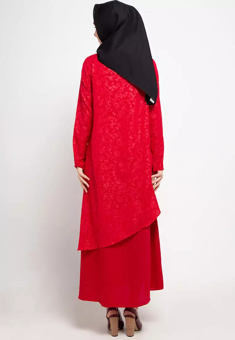 Solana Maxi Dress In Red Print