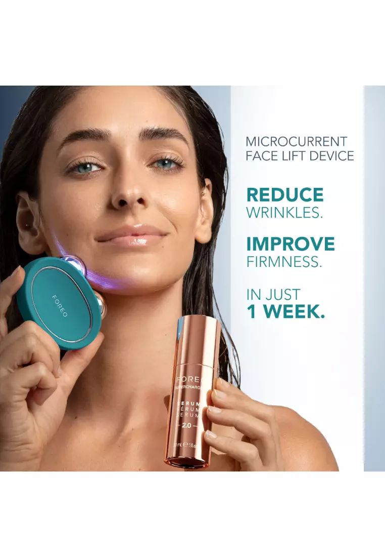 FOREO BEAR 2 Evergreen Advanced Lifting & Toning Microcurrent Facial Device - Anti Aging Face Sculpting Tool | Instant Face Lift | Non-Invasive Skin Care Tools