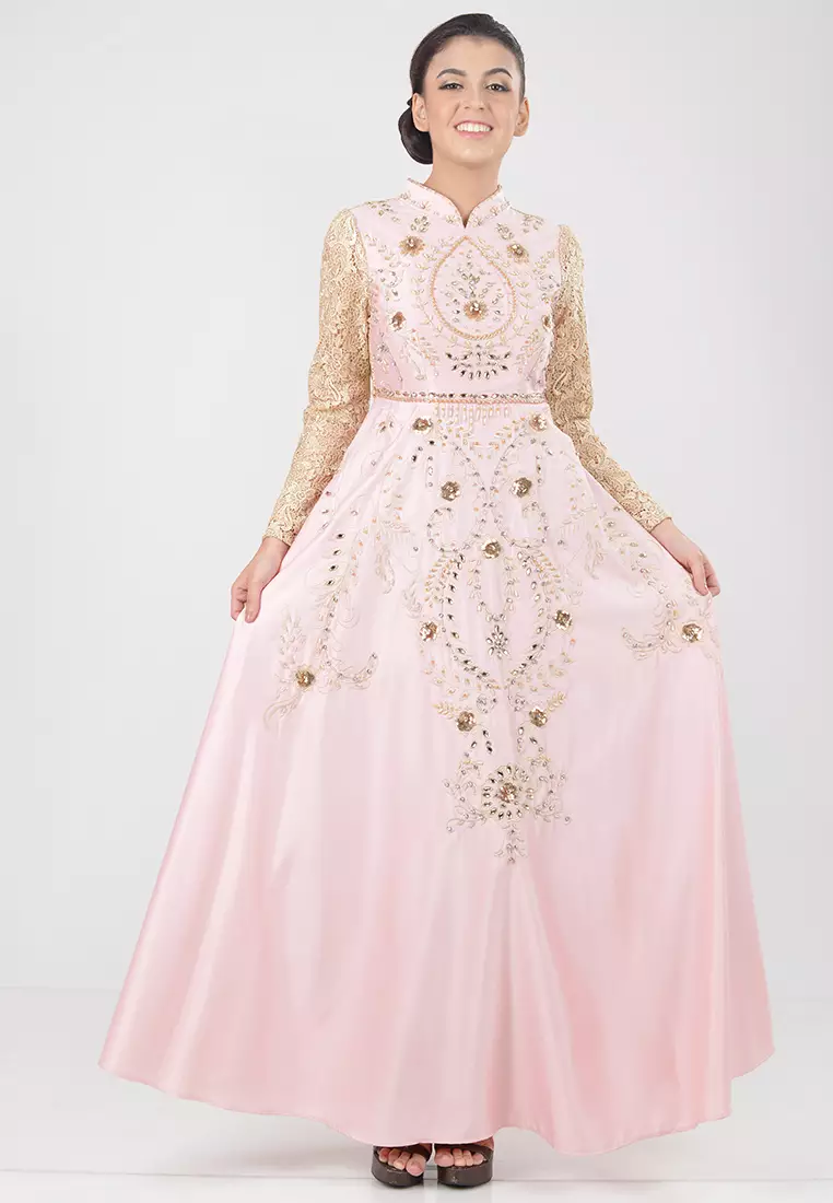 Bibiq Gamis Brokat Satin