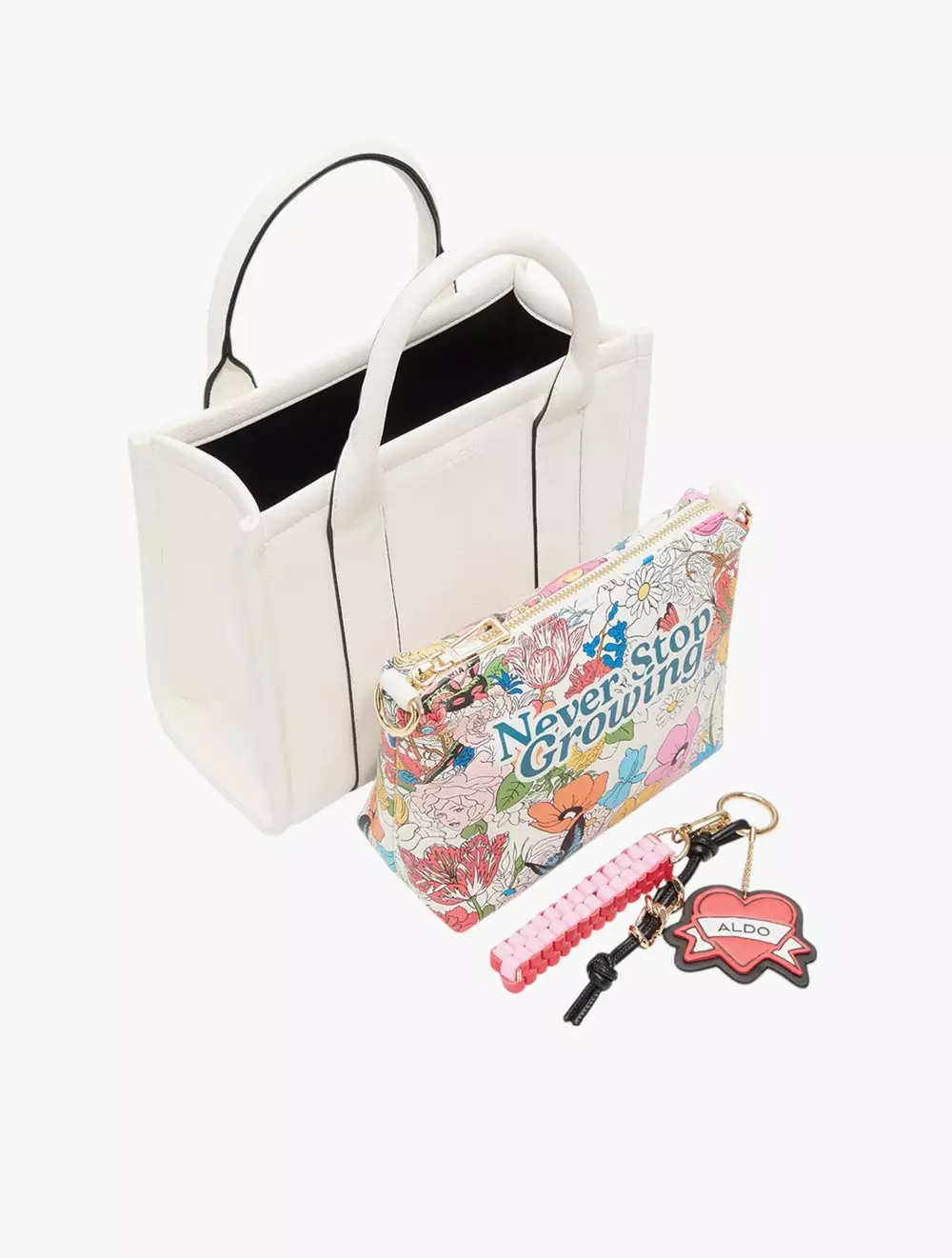 ALDO x Artist Series WHATISADAM04 SATCHEL - WHITE