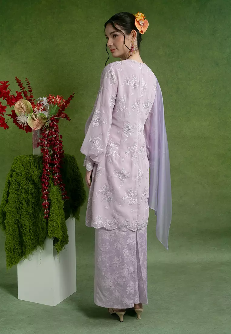Mikaela Kurung Labuh with Shawl Set