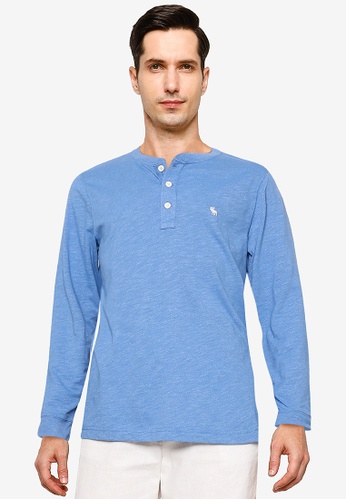 blue abercrombie shirt