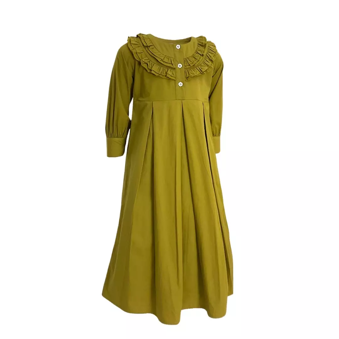 Pingu Gamis Anak Perempuan Polos Olive 94300127