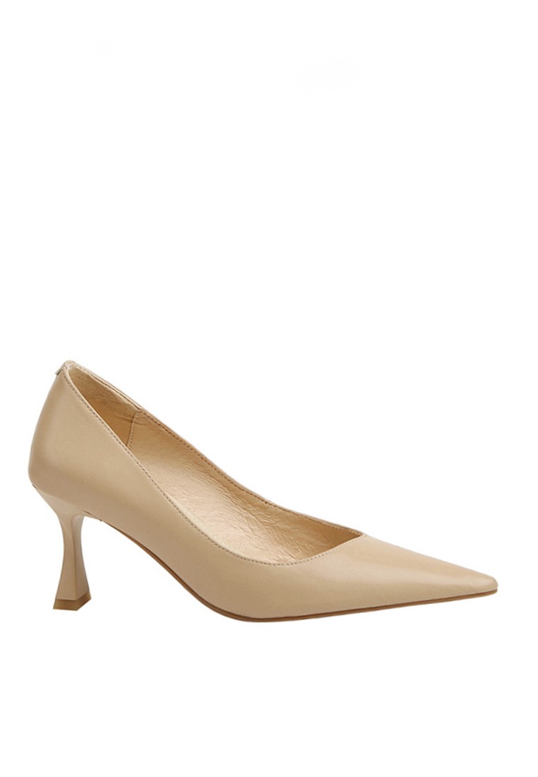 VANSA Comfortable Pointed Toe Leather High Heels VSW-H06238615