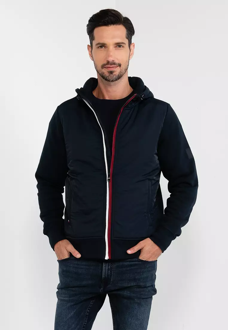 Tommy hilfiger core cotton sale zip hoodie