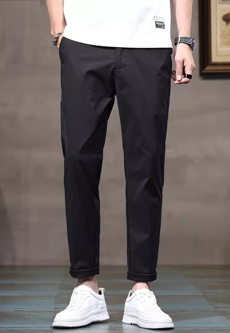 Elasticated Waist Slim Pants