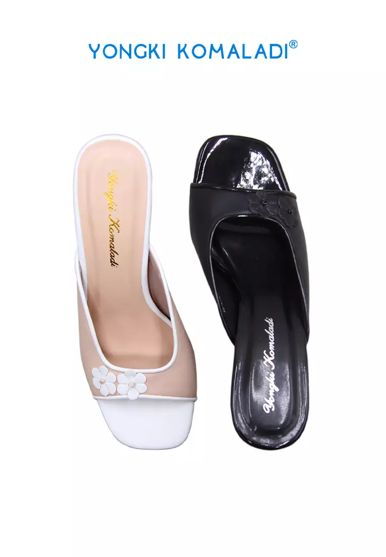 [ ORIGINAL ] YONGKI KOMALADI HEELS OL-KNN7150-24 HITAM