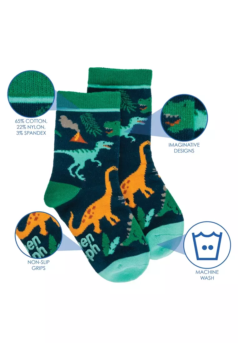 Toddler Socks Multi Dino Large