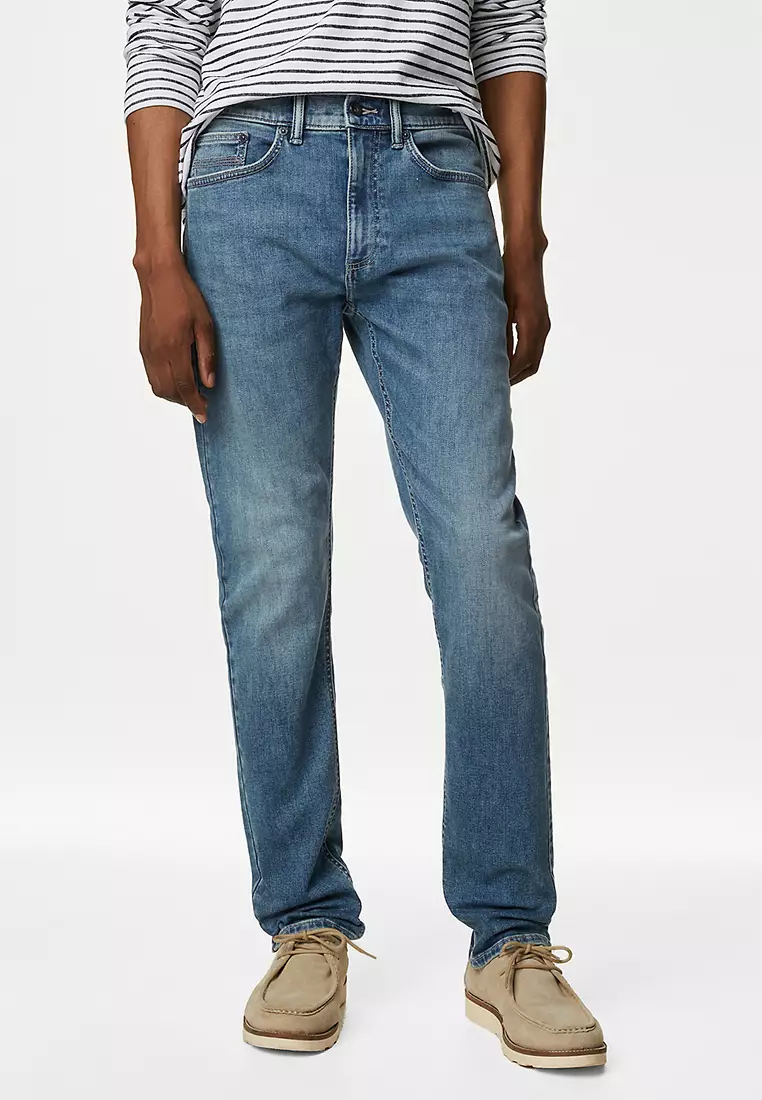 Jual Marks & Spencer Slim Fit 360 Flex Jeans Original 2024 | ZALORA ...