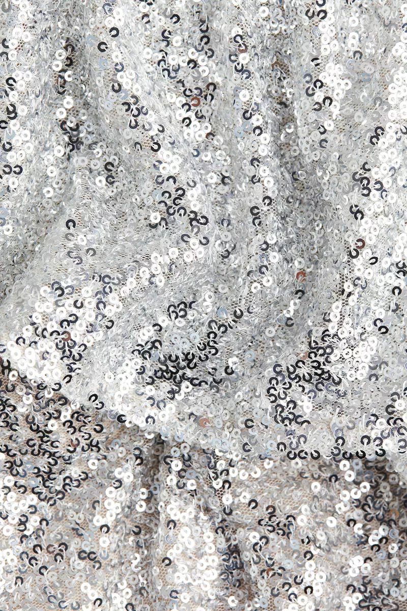 Tiered sequined skirt