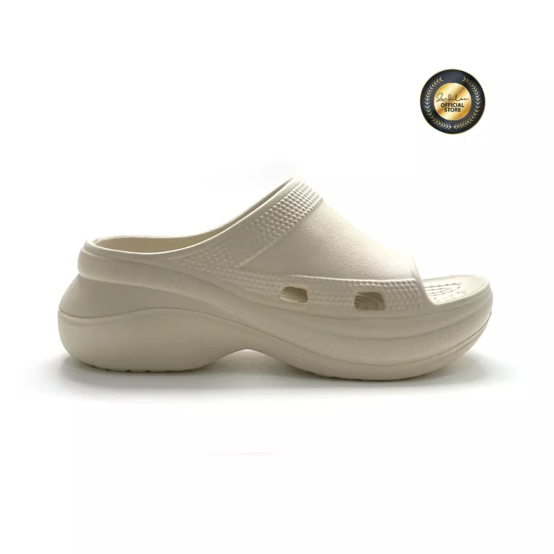ZANDILAC - SANDAL WANITA DEWASA CH220468WD - ABU PEYOTE full karet