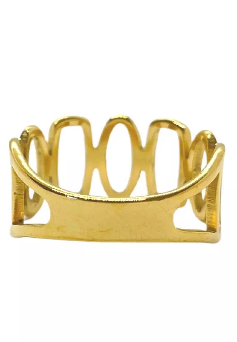 Gold crown clearance rings for her