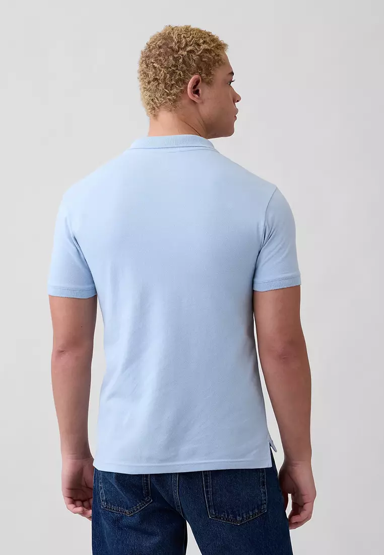Logo Pique Polo Shirt