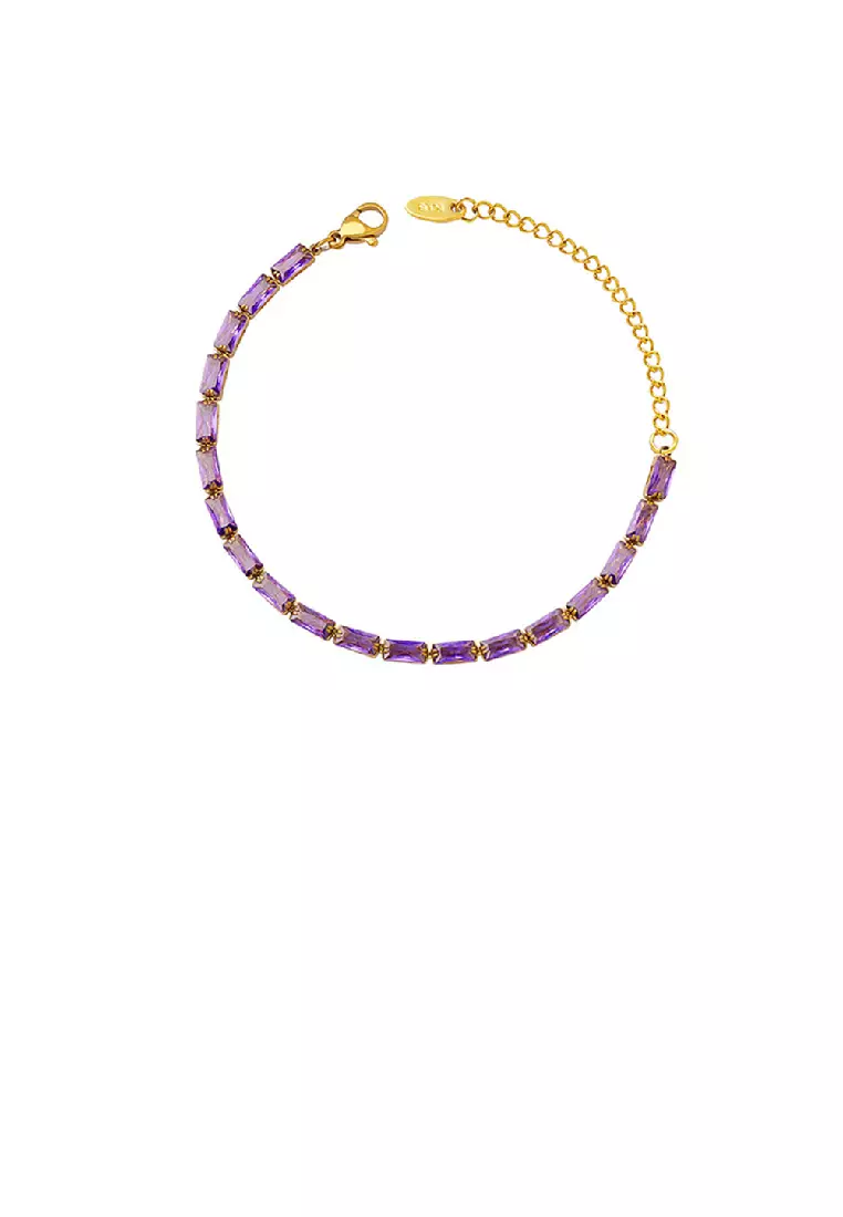 Purple gold bracelet top