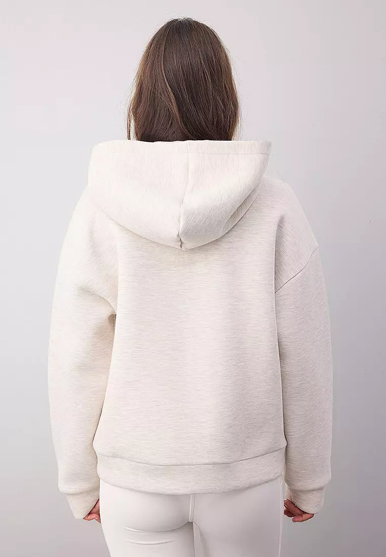 Buy Trendyol Hooded Basic Knitted Sweatshirt In Gray | 6thStreet Qatar