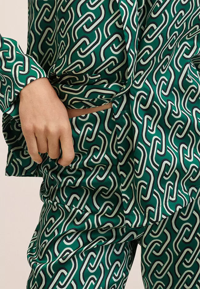 Zara chain print trousers 2025