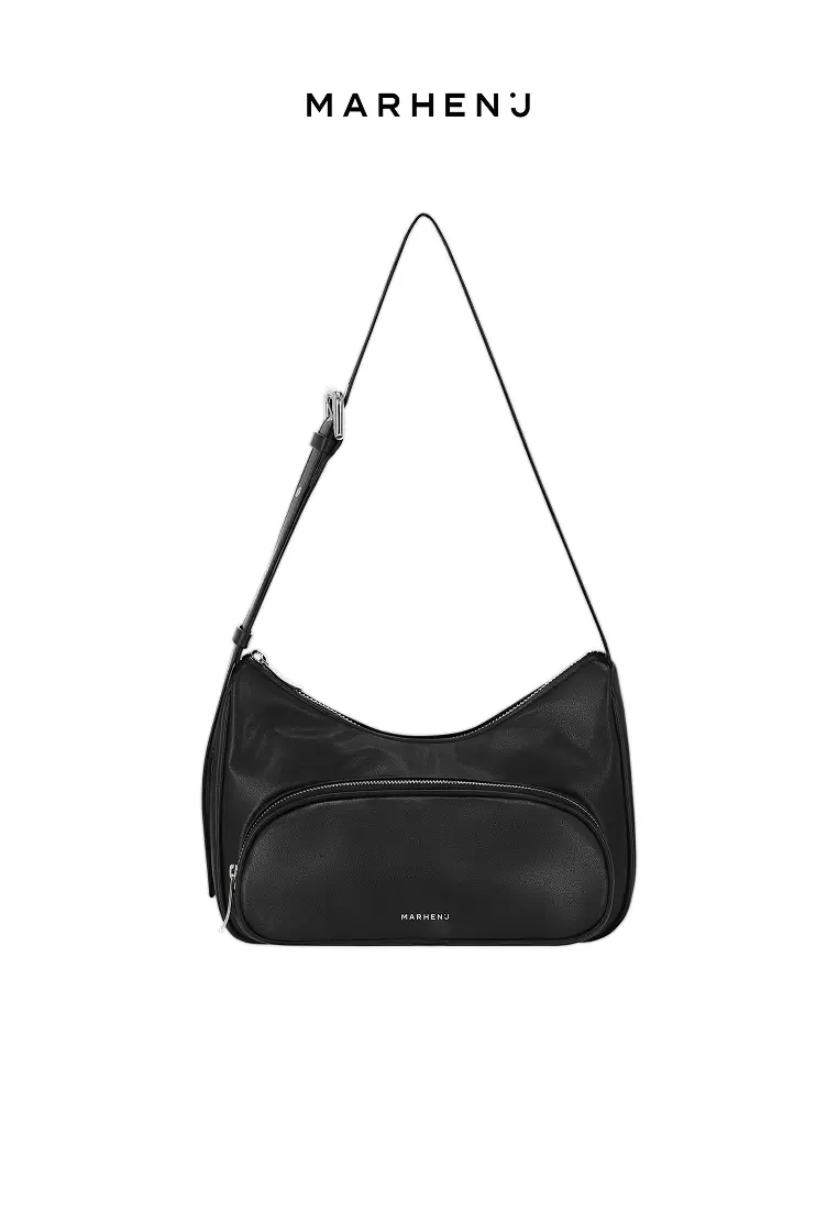 ELLEN Vegan Leather Crossbody Bag Black