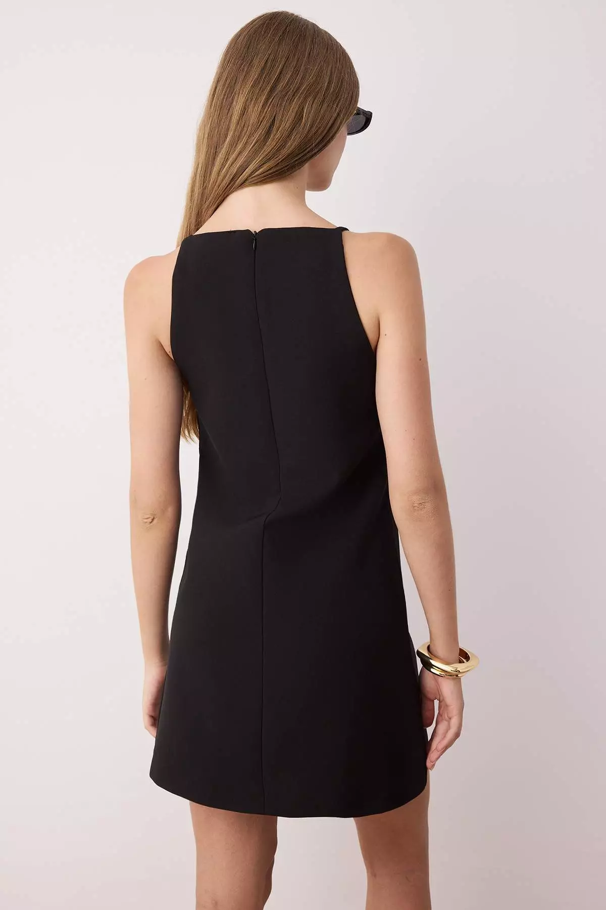 Black Premium Thick/Winter Strap Bodycone Bodycon Mini Dress