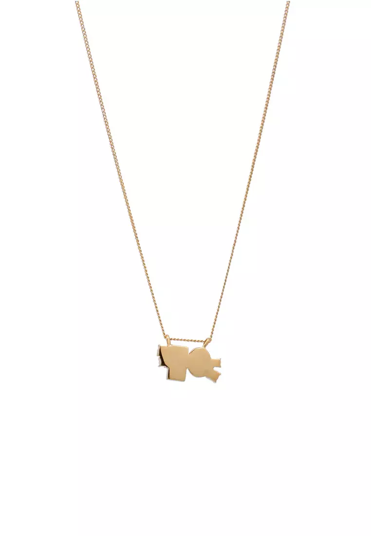 Kalung Perhiasan Perak 925 Wanita Gold Plated Embellished with Crystal by Swarovski®