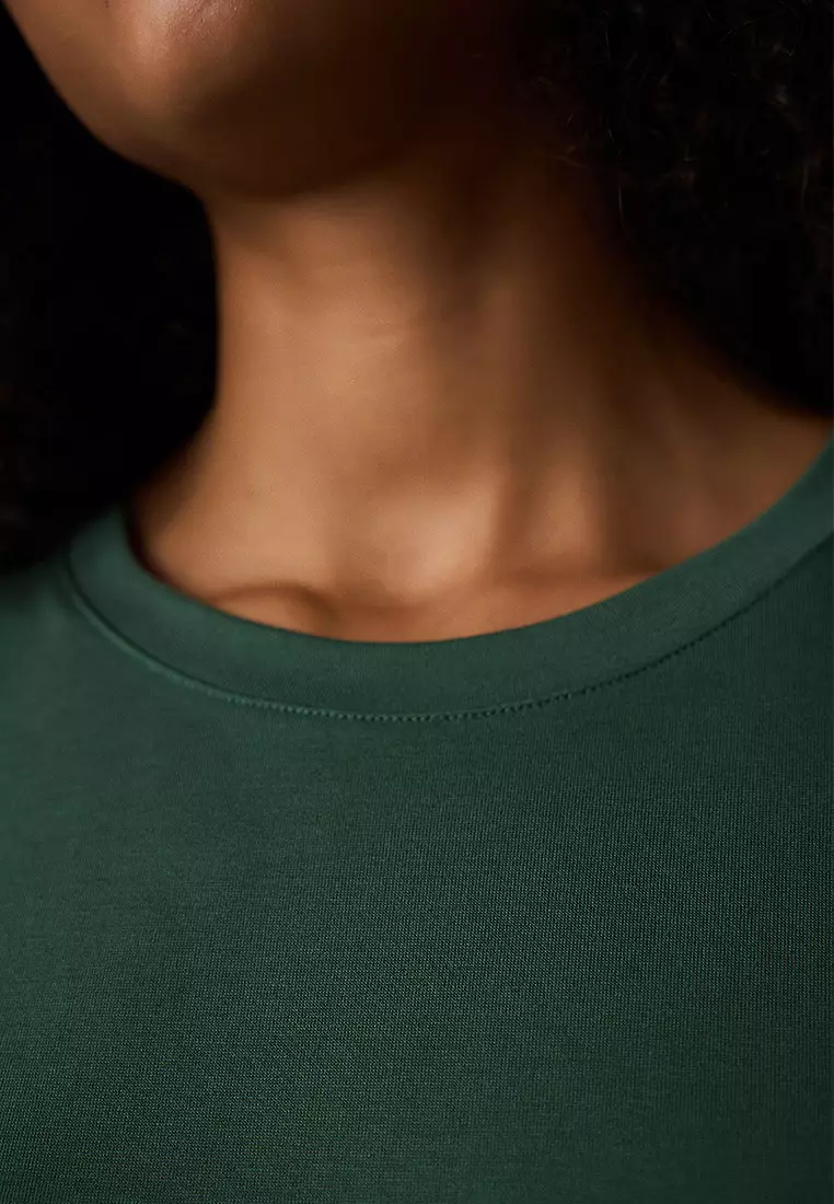 Crew Neck Regular Fit Modal T-Shirt