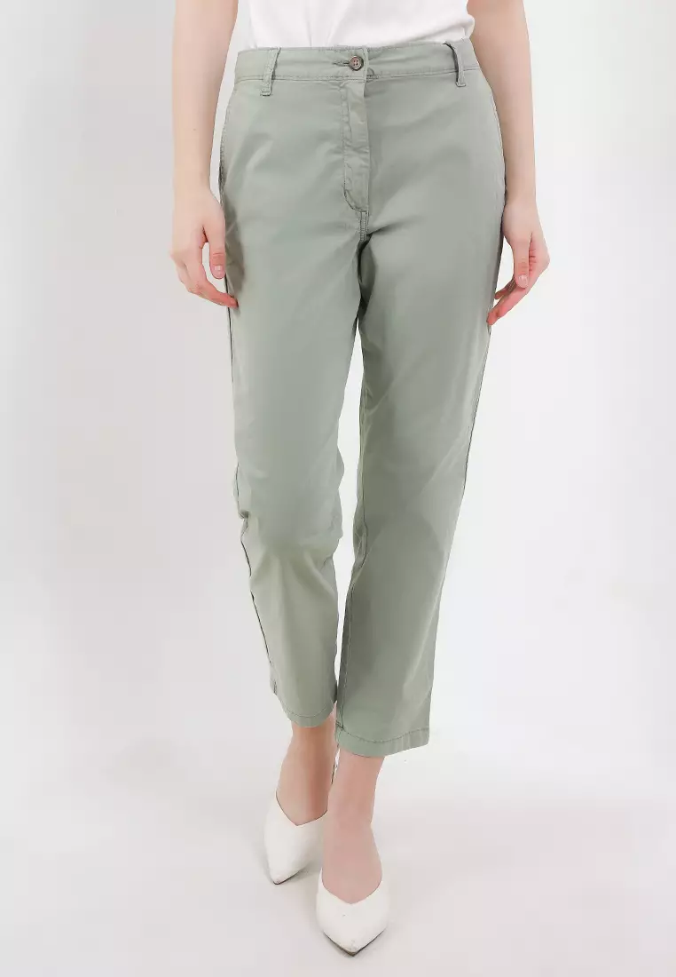 Cotton Rich Tea Dyed Slim Fit Chinos