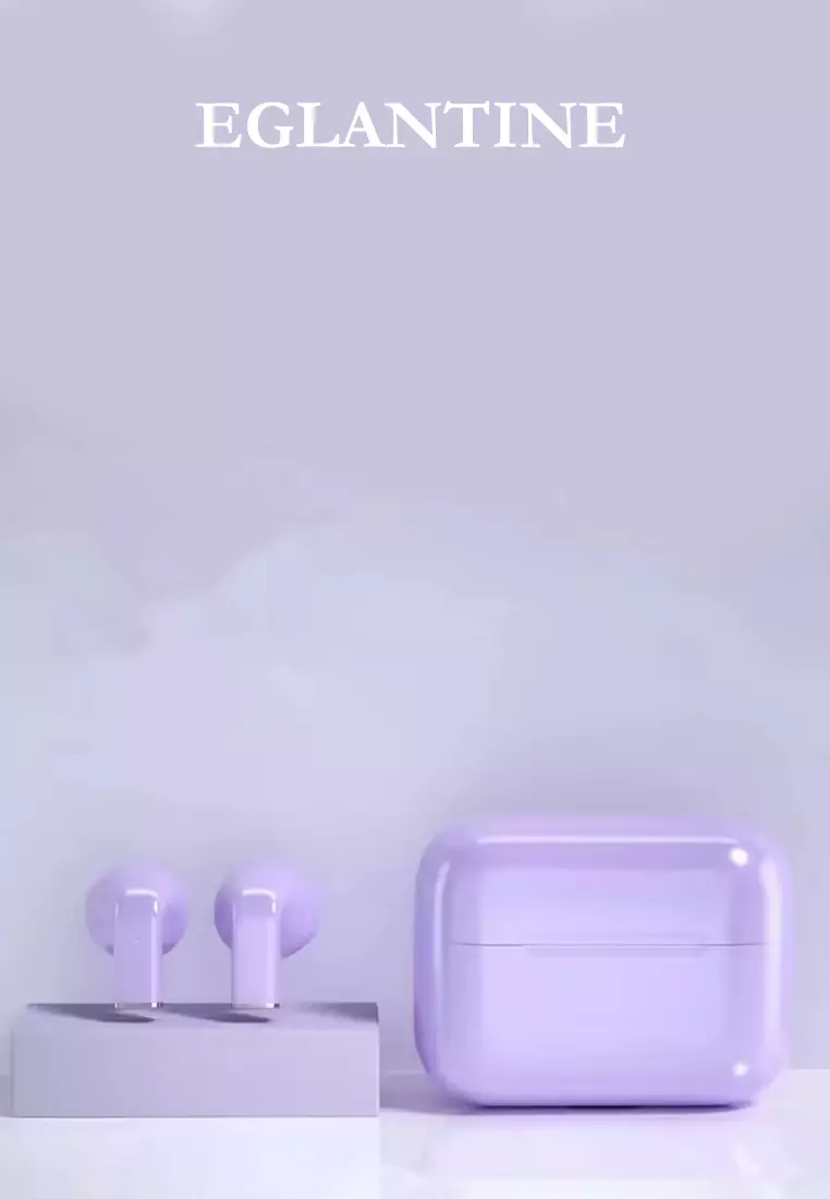 Value Deal IOS/Android SmartWatch Stainless Steel Bracelet + 1 Free Rubber Strap + 5s PRO MINI Earphones - Purple