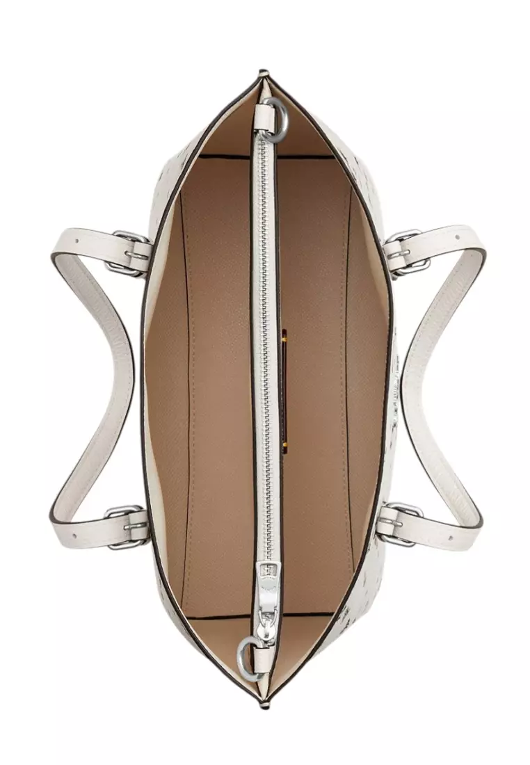 Mollie Tote 25 With Star Print - White