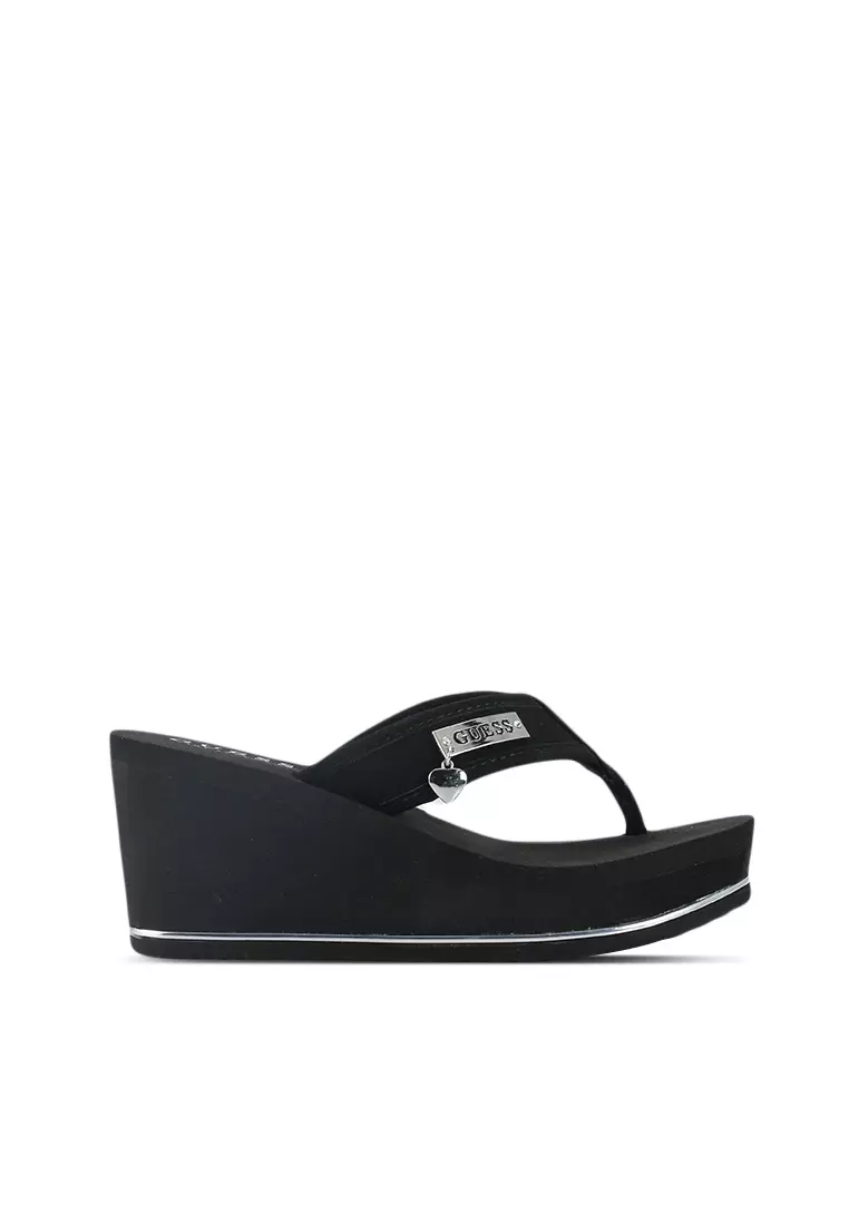 Wedge store sandals guess