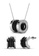 Her Jewellery black and silver Destiny Ceramic Set (Black) -  Made with premium grade crystals from Austria HE210AC79FEYSG_1
