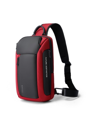 Bange red Bange Titan Water Resistant Men Sling Bag with Multi Compartment and fits 11inch iPad 7E563AC157D080GS_1
