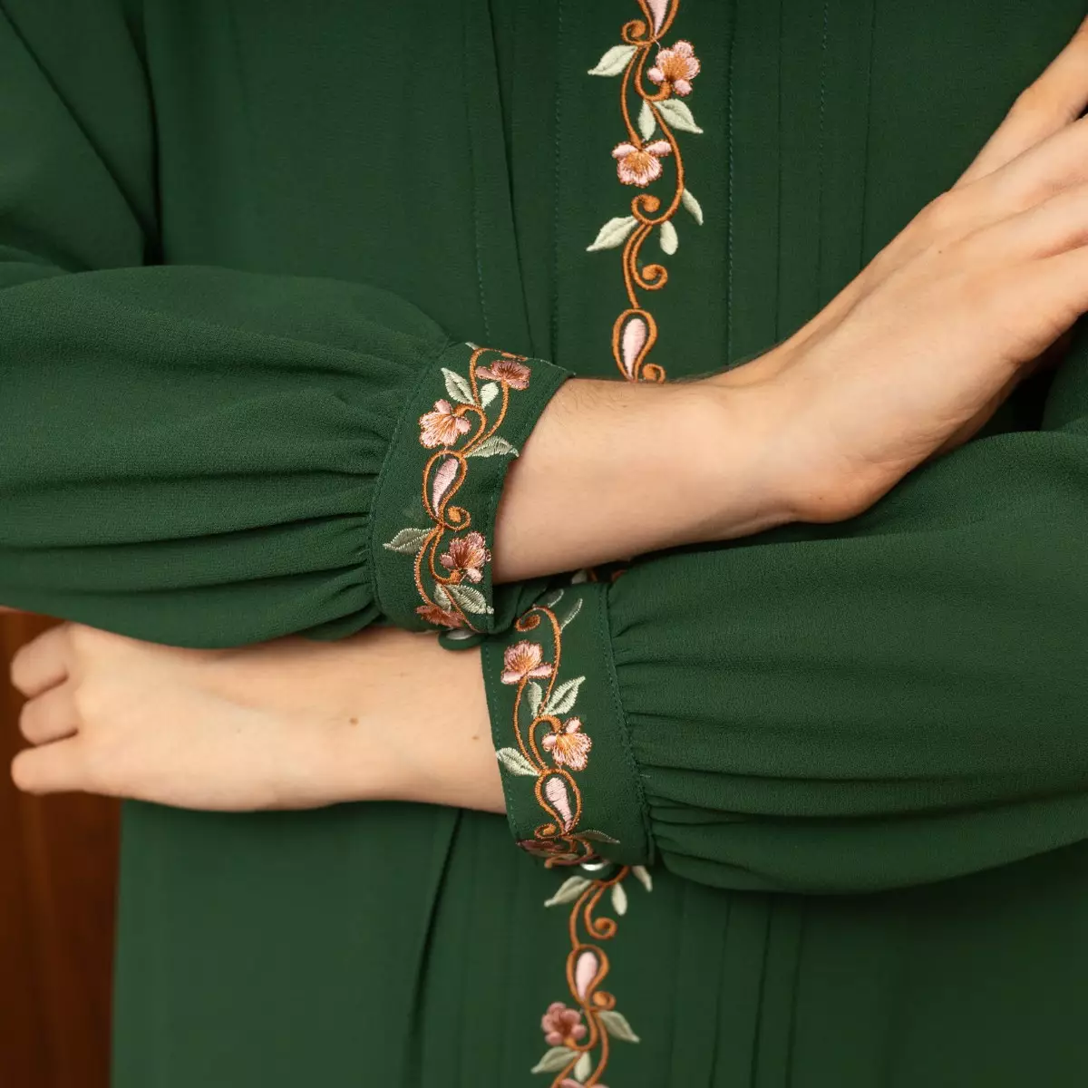 EPC Gamis Keira - Hunter Green - Embroidery Collection