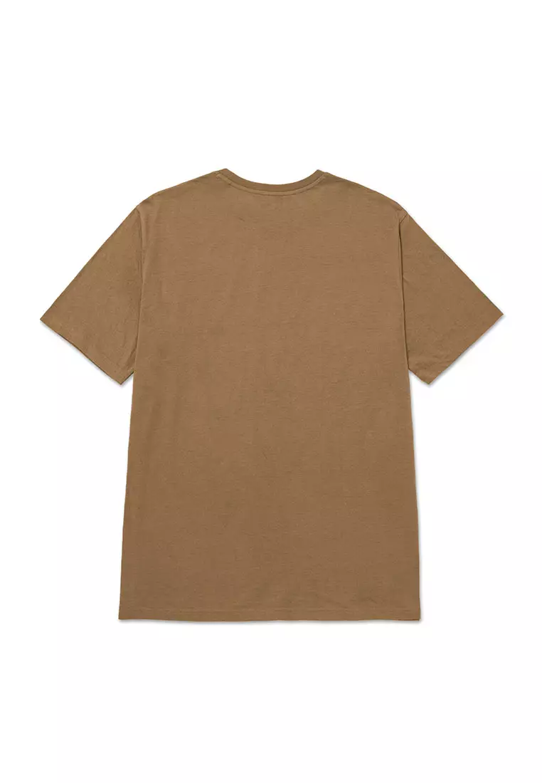 Men's CAT Small Logo Tee - Tawny Brown-Black (4010791-14017) | Apparels