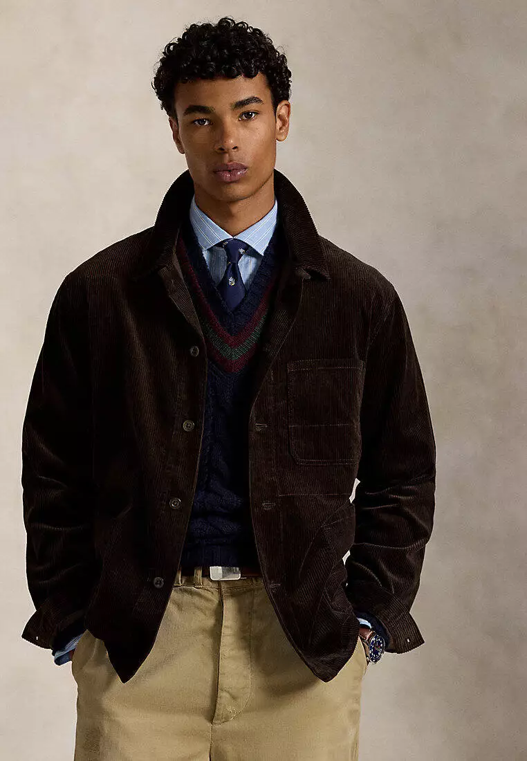 alton brown thousand island dressing Polo Ralph Lauren Brown Corduroy Coat