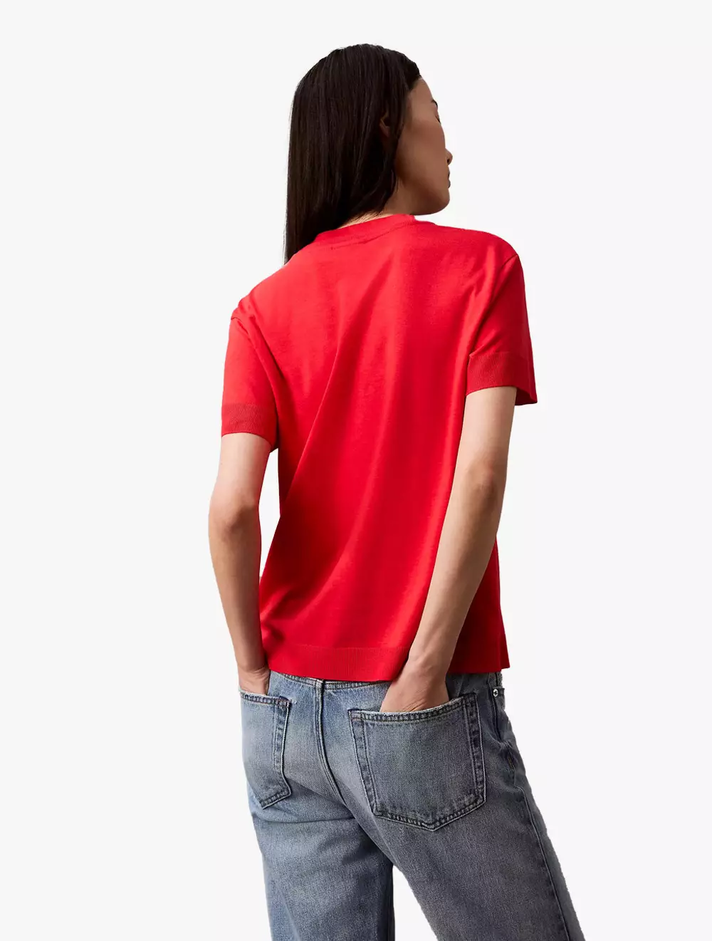 Calvin Klein - Fine Knit Mock Neck T-Shirt