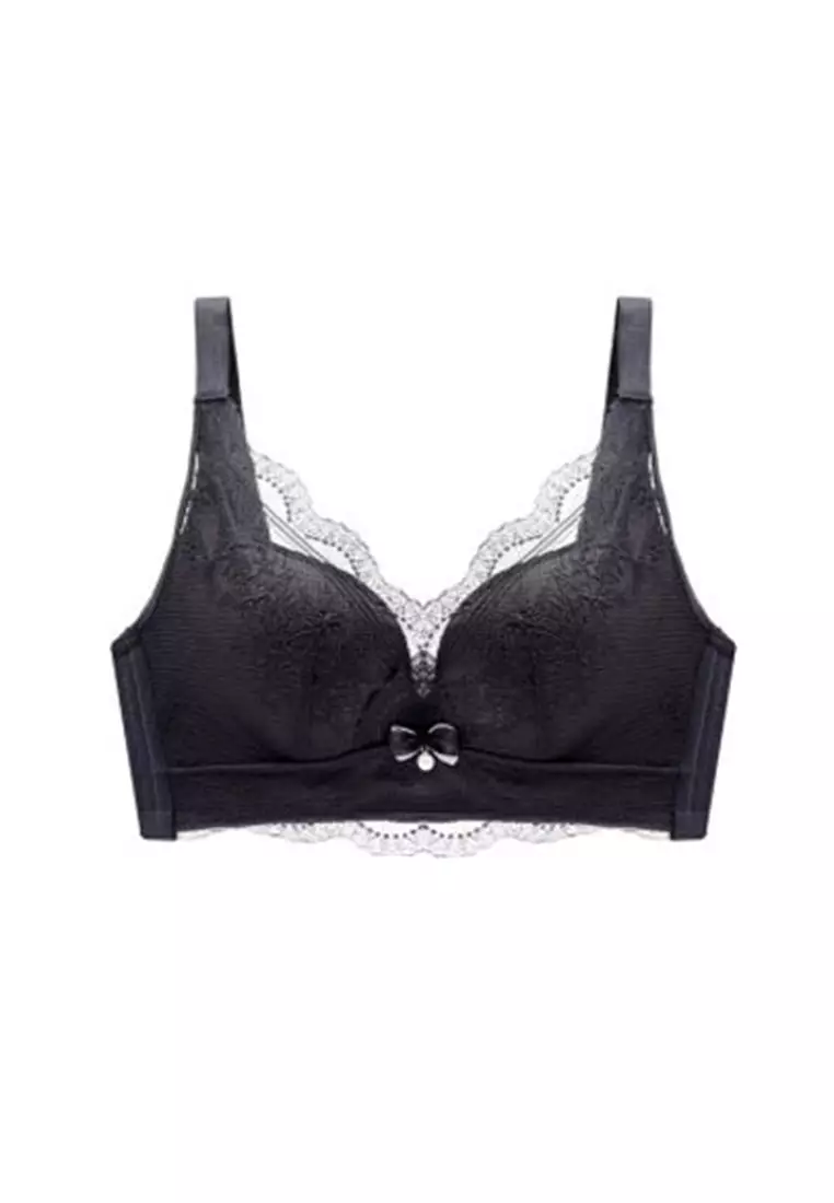 Buy ZITIQUE Women's Latest Invisible Beautiful Back Large U-shaped Seamless  Glossy Push Up Nylon Lingerie Set (Bra And Underwear) - Black in 2024  Online