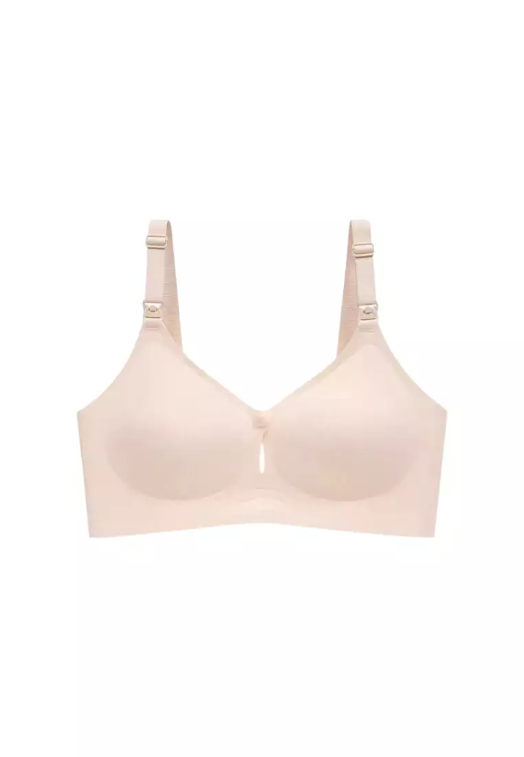 Premium Alina Seamless Nursing Bra in Nude