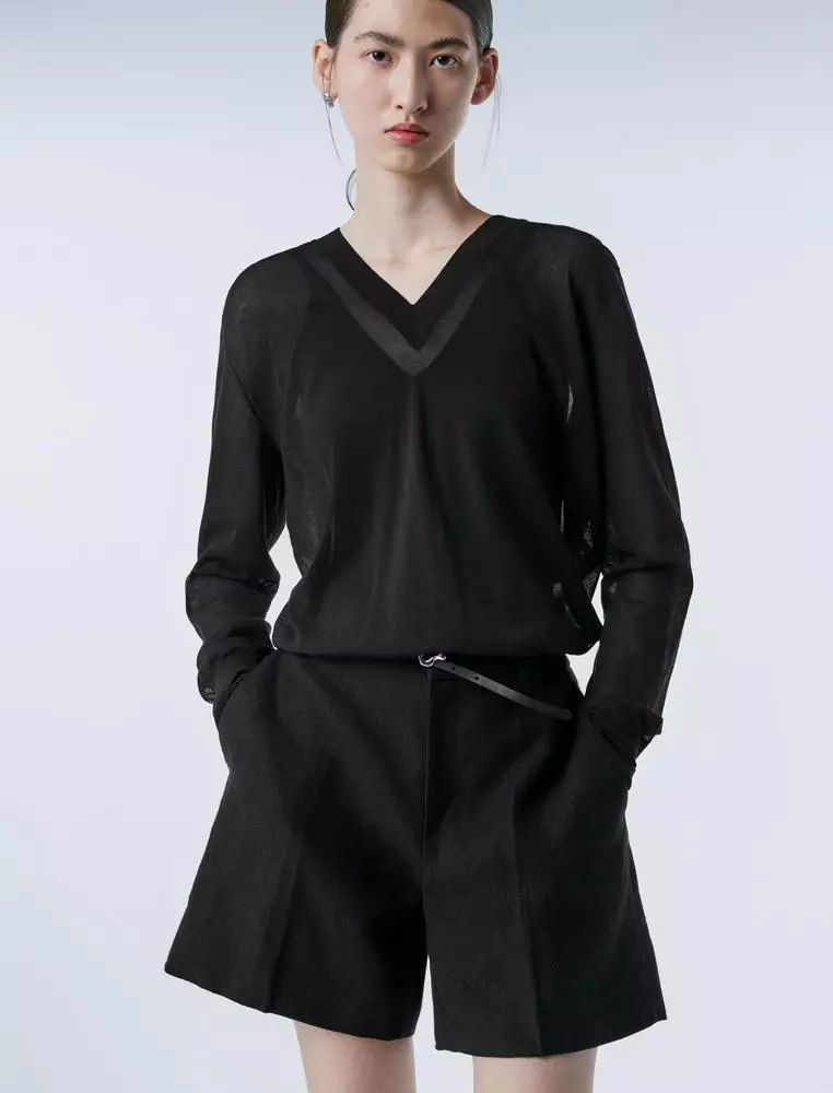   Long Sleeve Pullover Knit Sweater