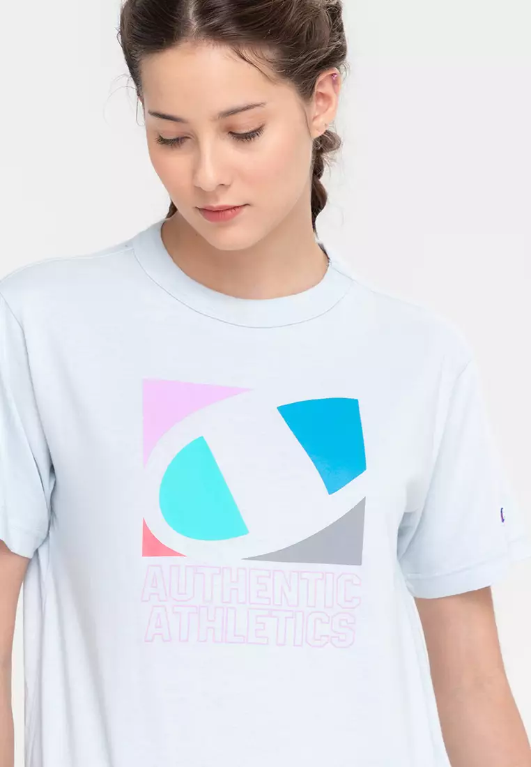 Pink and cheap blue champion shirt